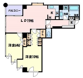 新神戸駅 徒歩3分 3階の物件間取画像